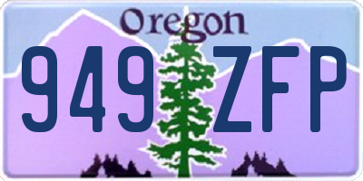 OR license plate 949ZFP