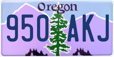 OR license plate 950AKJ