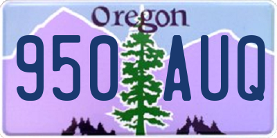OR license plate 950AUQ