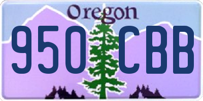 OR license plate 950CBB
