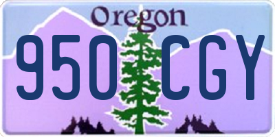 OR license plate 950CGY
