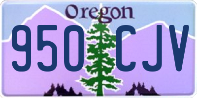 OR license plate 950CJV