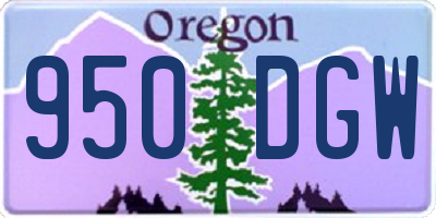 OR license plate 950DGW