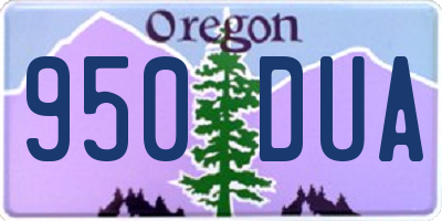 OR license plate 950DUA