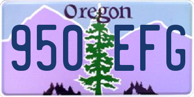 OR license plate 950EFG
