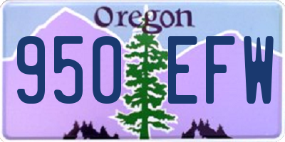 OR license plate 950EFW