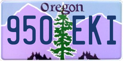 OR license plate 950EKI