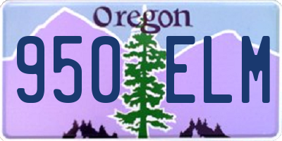 OR license plate 950ELM