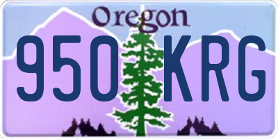 OR license plate 950KRG