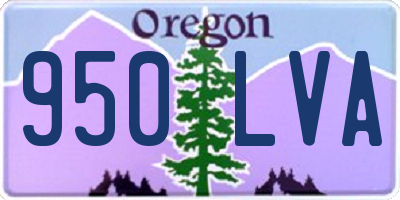 OR license plate 950LVA