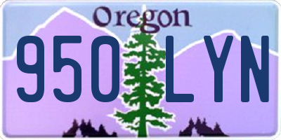 OR license plate 950LYN