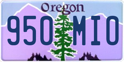 OR license plate 950MIO