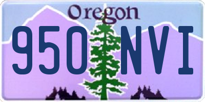 OR license plate 950NVI