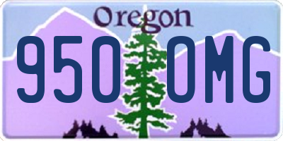 OR license plate 950OMG