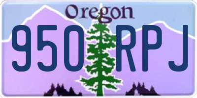OR license plate 950RPJ