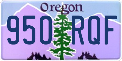 OR license plate 950RQF