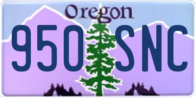 OR license plate 950SNC