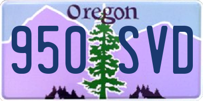 OR license plate 950SVD