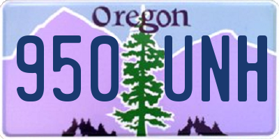 OR license plate 950UNH