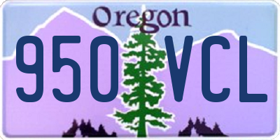 OR license plate 950VCL