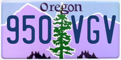 OR license plate 950VGV