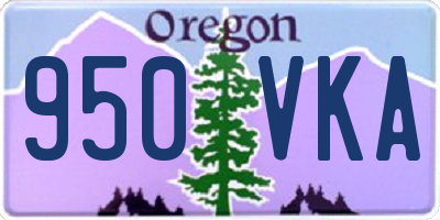 OR license plate 950VKA