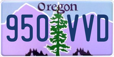 OR license plate 950VVD