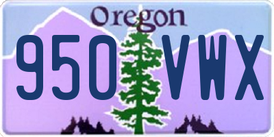 OR license plate 950VWX