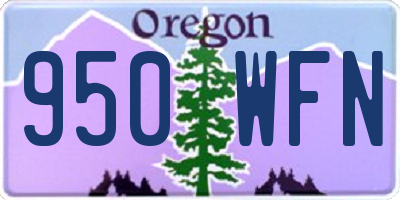 OR license plate 950WFN