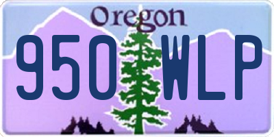 OR license plate 950WLP