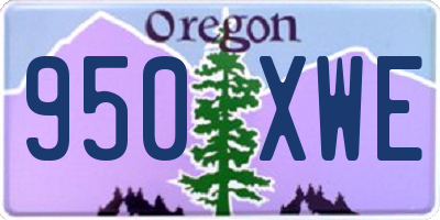 OR license plate 950XWE