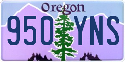 OR license plate 950YNS