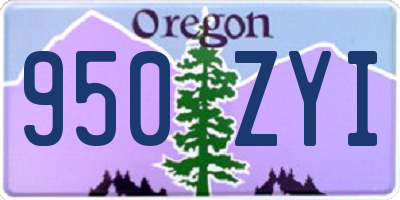 OR license plate 950ZYI