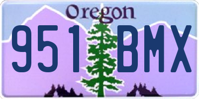 OR license plate 951BMX