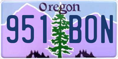 OR license plate 951BON