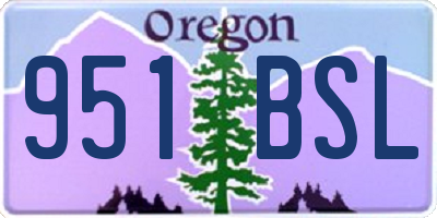 OR license plate 951BSL