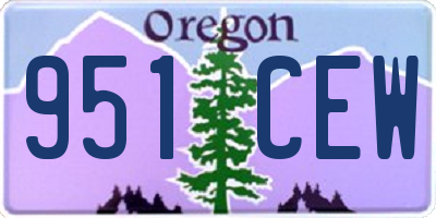 OR license plate 951CEW
