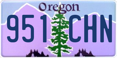 OR license plate 951CHN