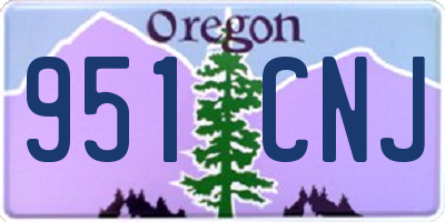 OR license plate 951CNJ