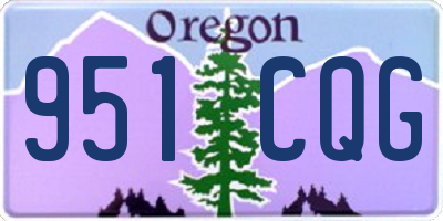 OR license plate 951CQG