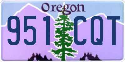 OR license plate 951CQT