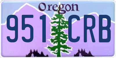 OR license plate 951CRB