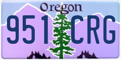OR license plate 951CRG