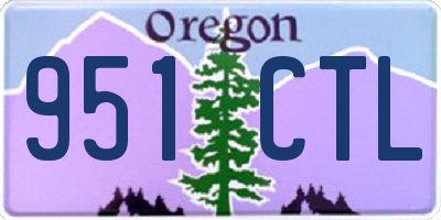 OR license plate 951CTL