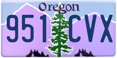 OR license plate 951CVX