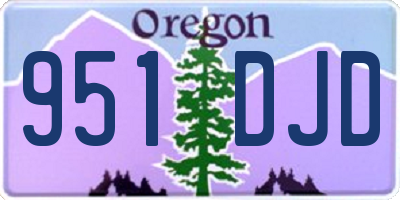 OR license plate 951DJD