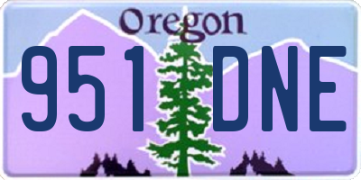 OR license plate 951DNE