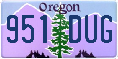 OR license plate 951DUG