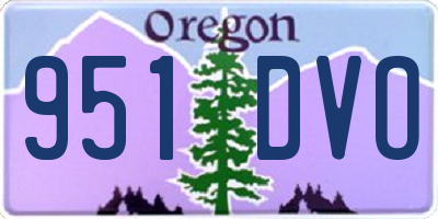 OR license plate 951DVO