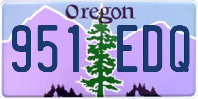 OR license plate 951EDQ
